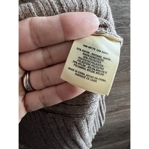 Anthropologie Mote Cowl Neck Sweater Neutral Cream Sz XS Excellent - Picture 8 of 8